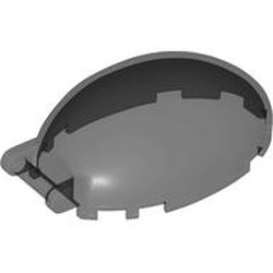 LEGO part 87752 Windscreen 6 x 4 x 2 1/3 Bubble Canopy with Handle in Trans-Black