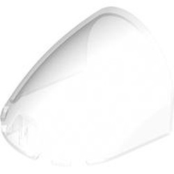 LEGO part 5497 Windscreen, Unknown Size in Transparent/ Trans-Clear