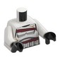 Torso, Night Trooper Armor, Tan Cracks, Dark Red Straps print, White Arms, Black Hands