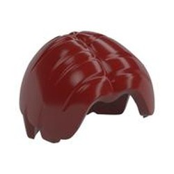 LEGO part  MINI WIG, NO. 224 in Dark Red