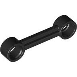 LEGO part 6610 Technic Link 1 x 4 with Stoppers in Black
