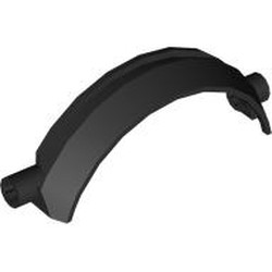 LEGO part 6616 Technic Panel Car Mudguard Arched 9 x 2 x 4 Half Circle in Black
