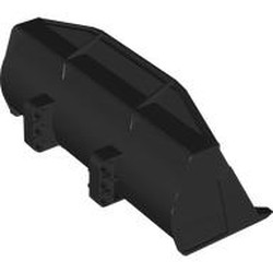 LEGO part 6617 Technic Digger Bucket 8 x 16 in Black