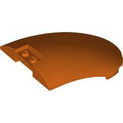 LEGO part 5274 Windscreen 6 x 8 Curved in Reddish Orange