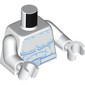Torso Bare Chest, Medium Blue Ice Patches, Muscles, Belt print, White Arms and Hands