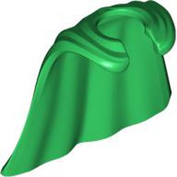 LEGO part 5725 Minifig Neckwear Cape Smooth in Dark Green/ Green