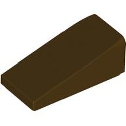 LEGO part 5404 Slope 18° 2 x 1 x 2/3 in Dark Brown