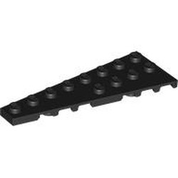 LEGO part 3544 LEFT PLATE 3X8 DEG. 14 in Black