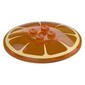 Dish 6 x 6 Inverted (Radar) with Solid Studs with Orange Slice print