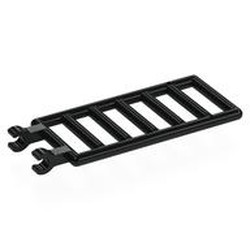 Bar 7 x 3 with Double Clips (Ladder) [Round Clips]