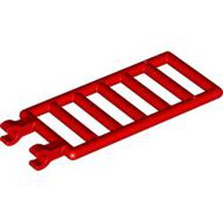 LEGO part 5630 LATTICE 1X4X6 W/ SNAP in Bright Red/ Red
