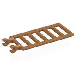 LEGO part  LATTICE 1X4X6 W/ SNAP in Medium Nougat