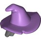 Hair and Hat, Floppy Witch Hat with Dark Bluish Gray Hair Print
