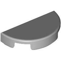Tile Round 1 x 2 Half Circle