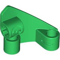 LEGO part LEFT PANEL CURVED 3X3X2, NO. 1 in Dark Green (6510080|2395)
