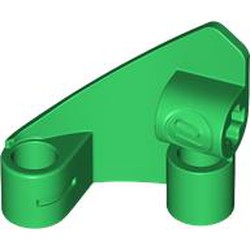 LEGO part RIGHT PANEL CURVED 3X3X2, NO. 1 in Dark Green (6510086|2403)