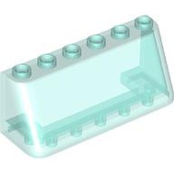 LEGO part WINDSCREEN 2X6X2 in Transparent Light Blue (6510174|35336)