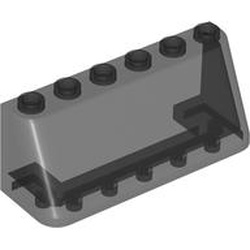 LEGO part 35336 Windscreen 2 x 6 x 2 in Trans-Black