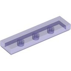 LEGO part 10035371 FLAT TILE 1X4 in Transparent Bright Bluish Violet/ Trans-Purple