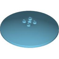 LEGO part 3961 ROUND PLATE Ø64X9.6 in Medium Azure