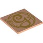 Tile 6 x 6 with Gold Stylish 'G' print
