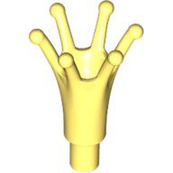 LEGO part 25516 Headwear Accessory Crown Long with Bar in Cool Yellow/ Bright Light Yellow