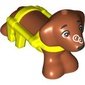 Animal, Dog, Dachshund with Vibrant Yellow Harness Pattern, Bubble in Nose print (Pickle)