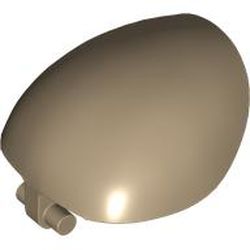 LEGO part SHELL, W/ 3.2 SHAFT, NO. 14 in Sand Yellow (6510986|1686)