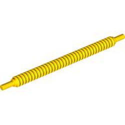 LEGO part 14301 Flexible Ribbed Hose 12L in Bright Yellow/ Yellow