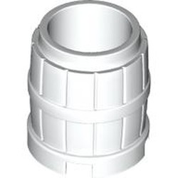 LEGO part 2489 Barrel 2 x 2 x 2 in White