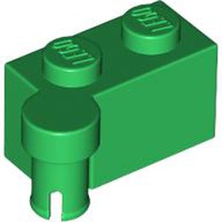 LEGO part 3830 Hinge Brick 1 x 4 [Upper] in Dark Green/ Green