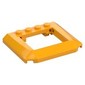 Slope Curved 5 x 6 x 2/3 Triple Curved with 4 Studs, 4 x 3 Cutout