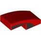 Slope Curved 2 x 1 No Studs with Black Side print