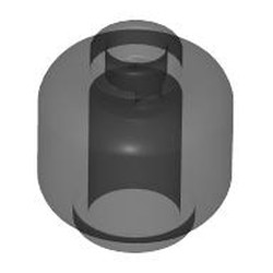 LEGO part 3626c Minifig Head Plain [Hollow Stud] in Trans-Black