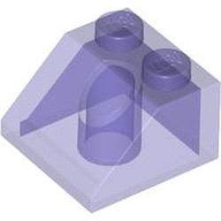 LEGO part ROOF TILE 2X2/45° in Transparent Bright Bluish Violet (6514102|35277)