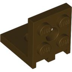 LEGO part 3956 Bracket 2 x 2 - 2 x 2 in Dark Brown