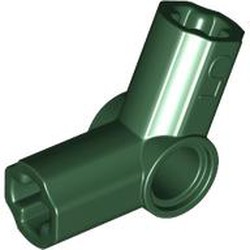 LEGO part 32015 Technic Axle and Pin Connector Angled #5 - 112.5° in Earth Green/ Dark Green