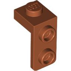 LEGO part 79389 Bracket 1 x 1 - 1 x 2 in Dark Orange