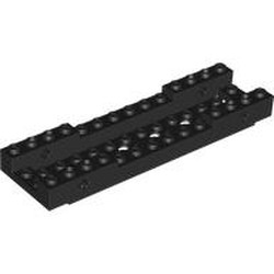 LEGO part 7035 Car Base 4 x 14 in Black