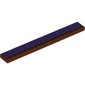 Tile 1 x 8 with Scalloped Dark Purple Rug print