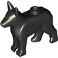 Animal, Dog, Alsatian / German Shepherd (Police Dog) with Bright Light Orange Eyes, Dark Bluish grey Nose print (Sirius Black)
