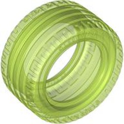 LEGO part 44309 Tyre 43.2 x 22 ZR in Transparent Bright Green/ Trans-Bright Green