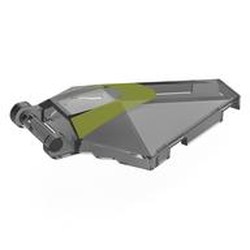 Windscreen 6 x 4 x 1 Hexagonal with Handle and Olive Green Stripe print