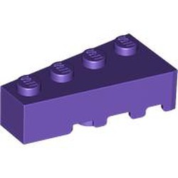 LEGO part 41768 Wedge 4 x 2 Left in Medium Lilac/ Dark Purple