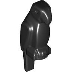 LEGO part 27063 Animal, Bird, Parrot [Plain] in Black