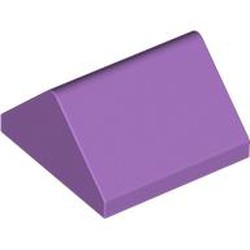 LEGO part 3043 RIDGED TILE 2X2/45° in Medium Lavender