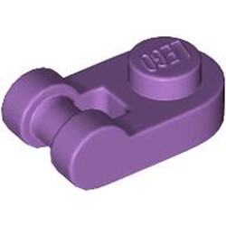 LEGO part 26047 PLATE 1X1 ROUND W/ 3.2 SHAFT in Medium Lavender