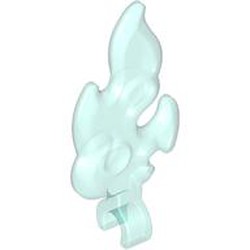 LEGO part 80519 FLAME 4M, W/ 3.2 HOLDER in Transparent Light Blue/ Trans-Light Blue