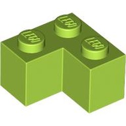 LEGO part 2357 Brick 2 x 2 Corner in Bright Yellowish Green/ Lime
