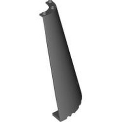 LEGO part 7081 Panel 8 x 8 x 12 Quarter Round Cone in Dark Stone Grey / Dark Bluish Gray